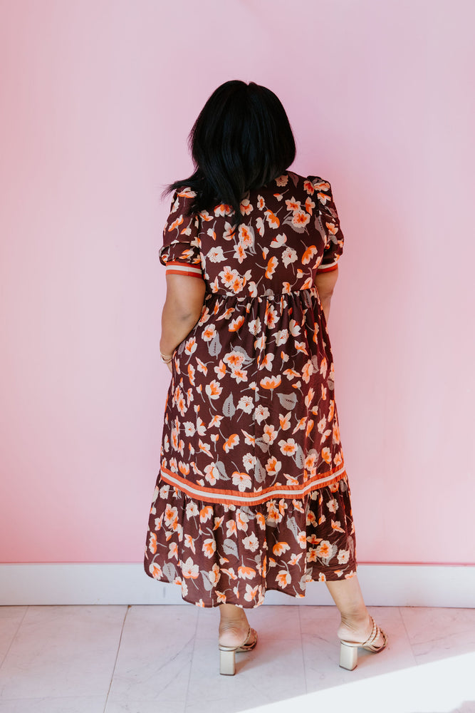 Falling Into Florals Midi Dress