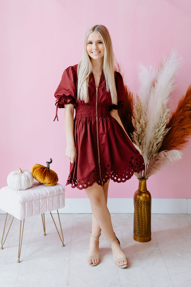 Burgundy Chic Dress