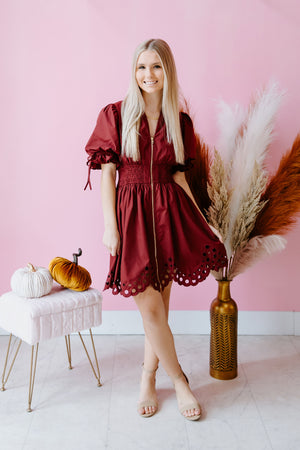 Burgundy Chic Dress