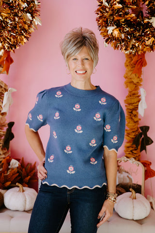 Petals and Blooms Sweater