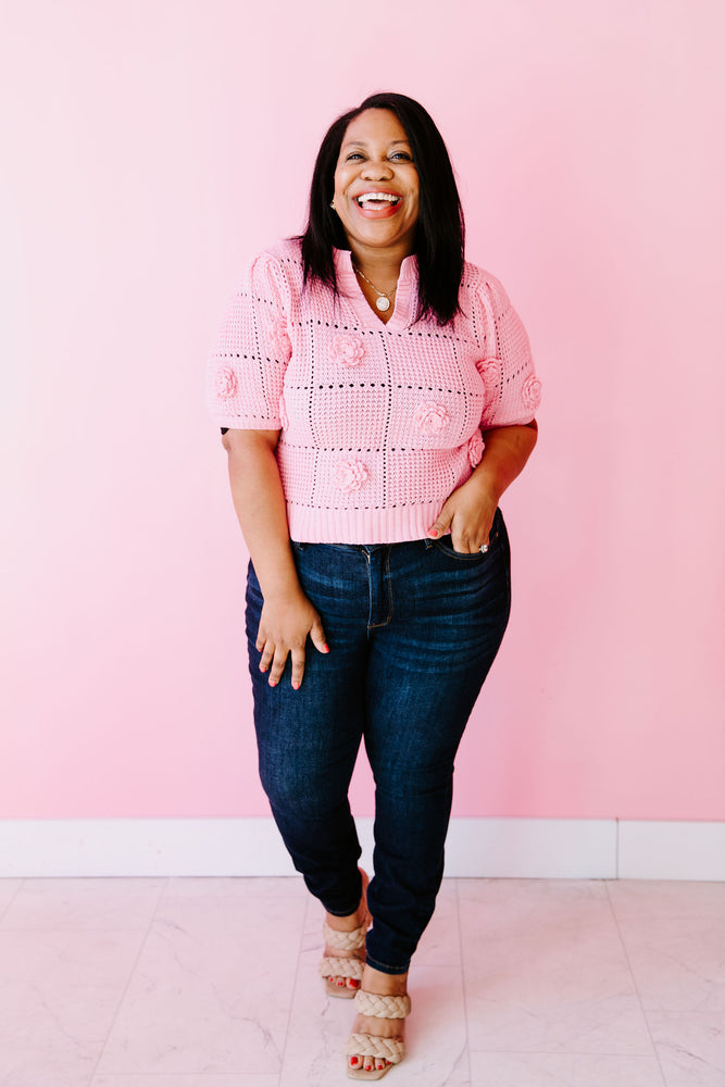 Petals in Pink Top