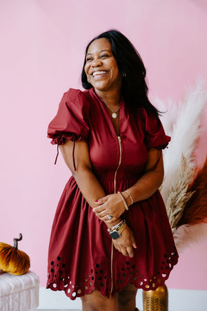 Burgundy Chic Dress