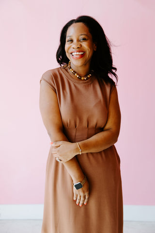 Mocha Chic Midi Dress