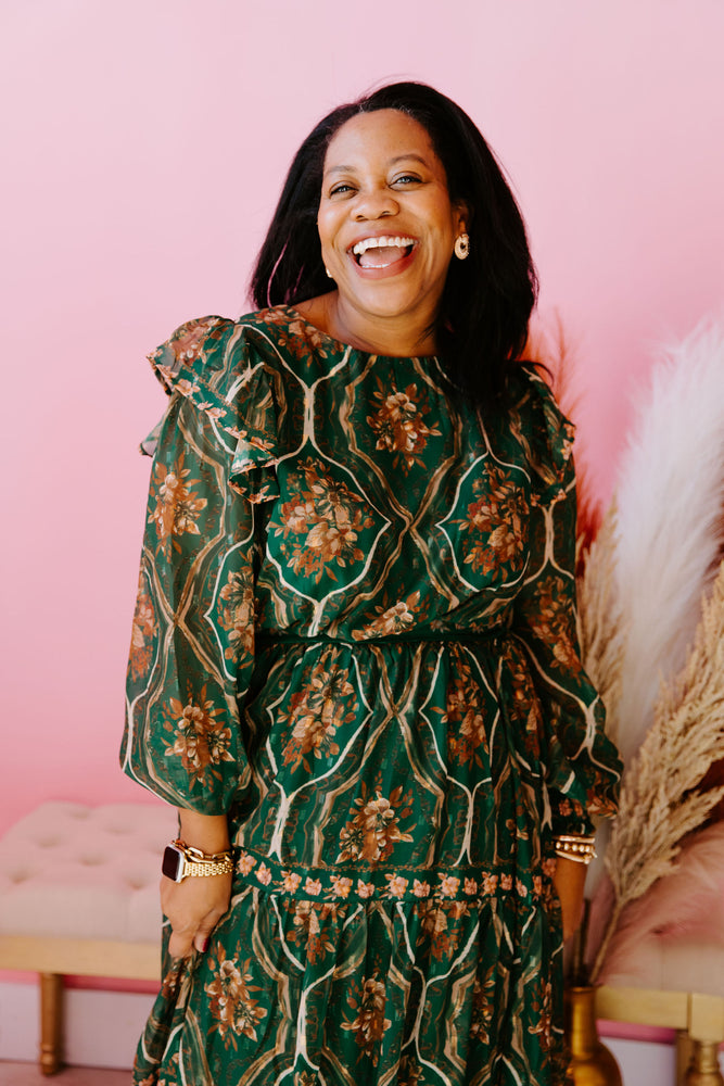 Chic & Cheerful Midi Dress