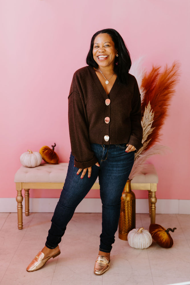 Chic in Caramel Cardigan