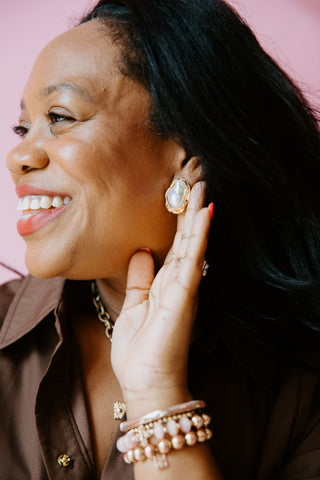 Carmela Pearl Earrings