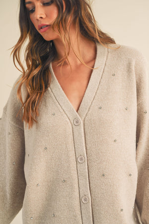 Bejeweled Cardigan Dress