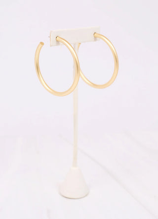 Addison Satin Hoop Earring