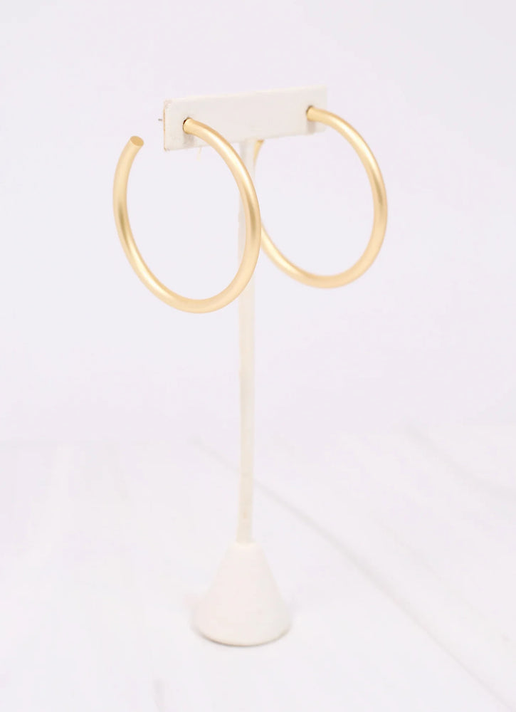 Addison Satin Hoop Earring