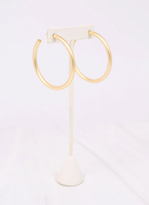 Addison Satin Hoop Earring
