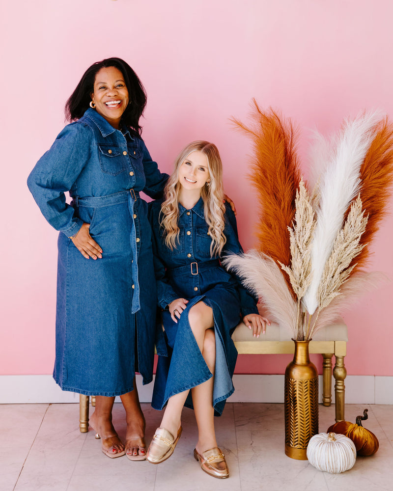 Chic In Denim Midi Dress