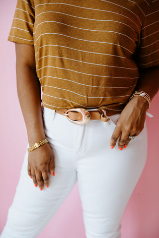 Teardrop Buckle Belt