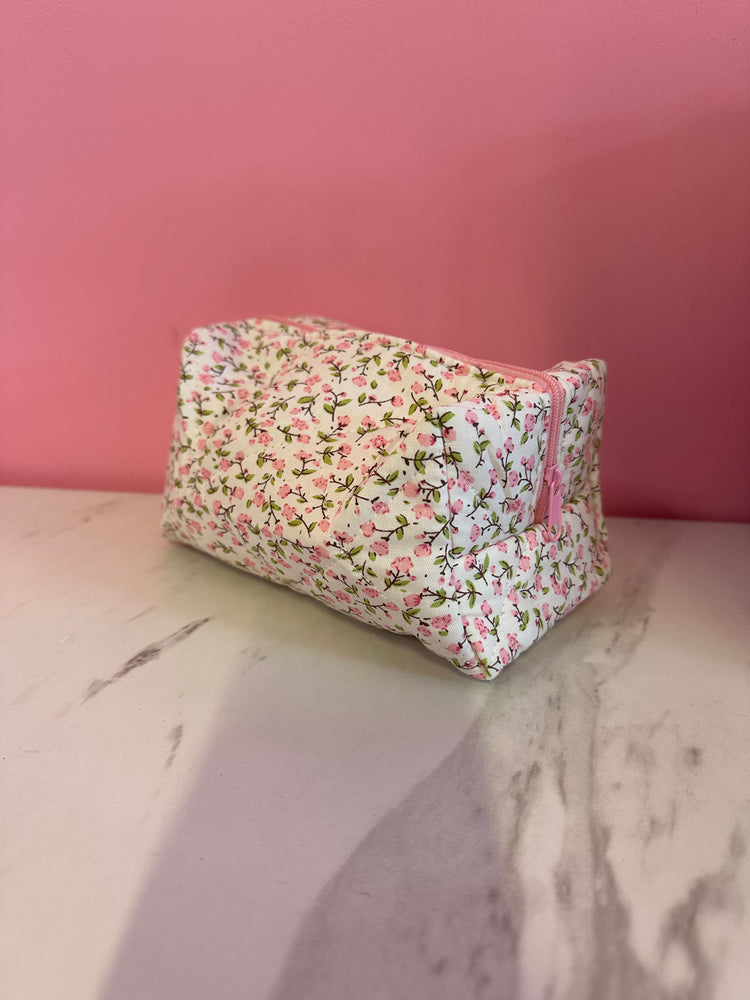 Sweet Floral Cosmetic Bag