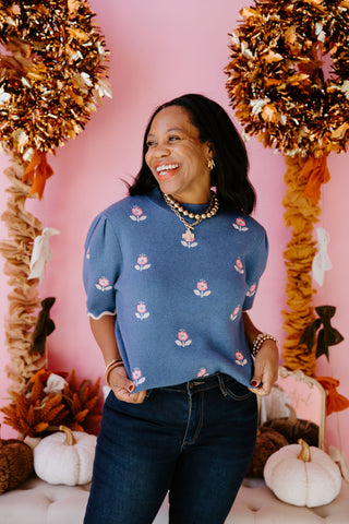 Petals and Blooms Sweater