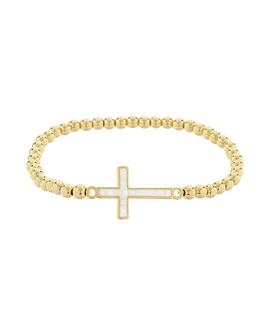 Cross Beaded Bracelet
