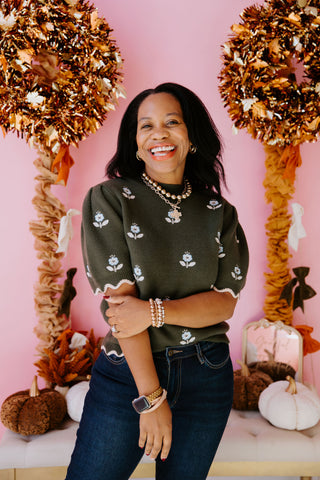 Petals and Blooms Sweater