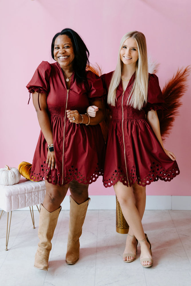 Burgundy Chic Dress