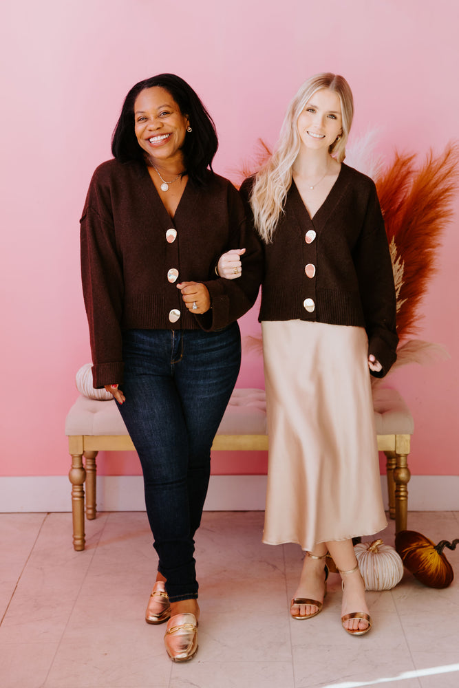 Chic in Caramel Cardigan