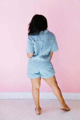 Denim Chic Top