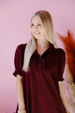 Burgundy Breeze Dress