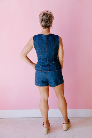 Golden In Denim Top