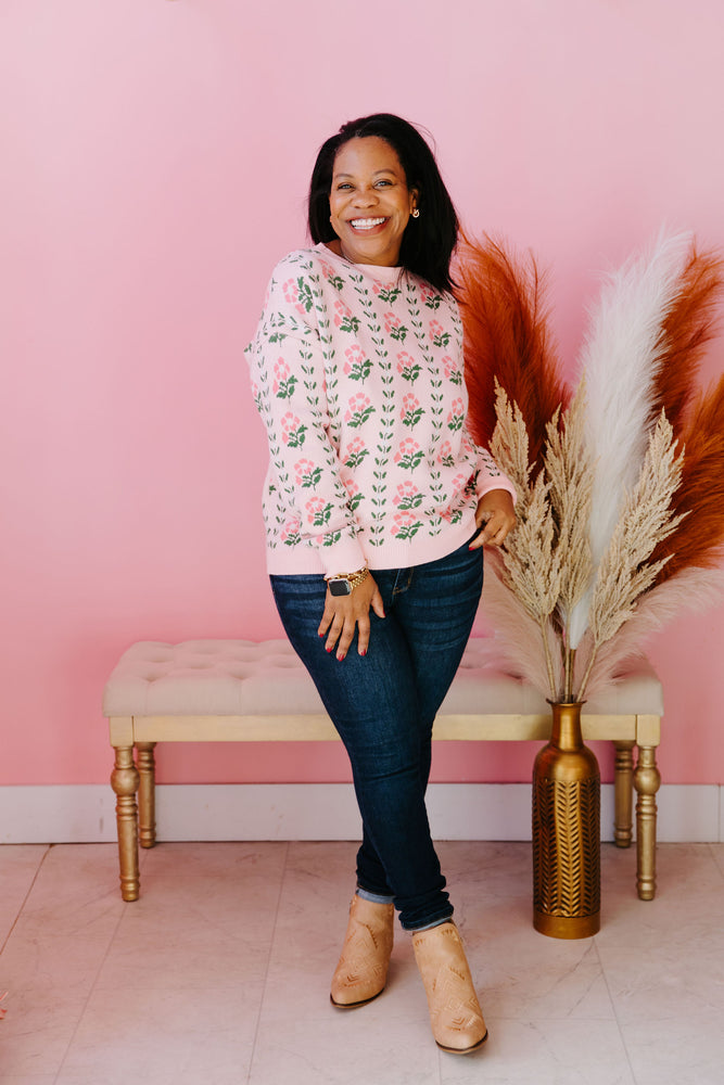 Falling Into Petals Sweater