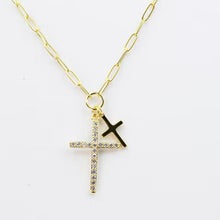 Double Cross Necklace