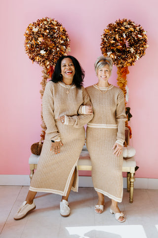 Chic In Mocha Skirt