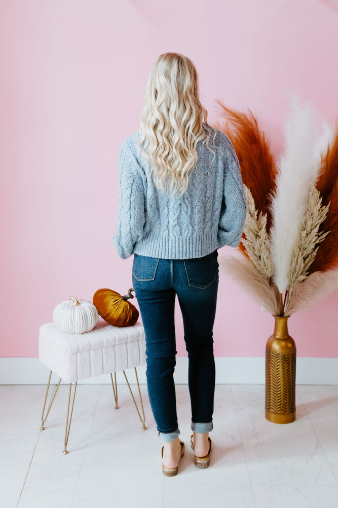 Chambray Chic Cardigan