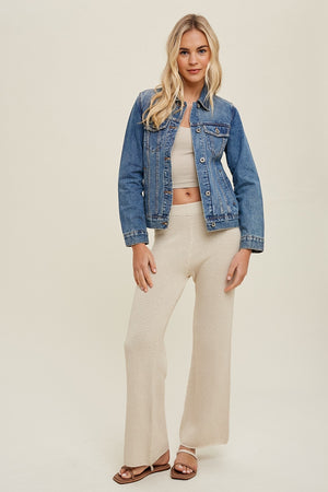 Chic in Denim Jacket