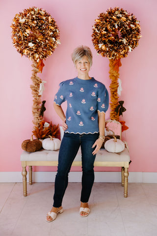 Petals and Blooms Sweater