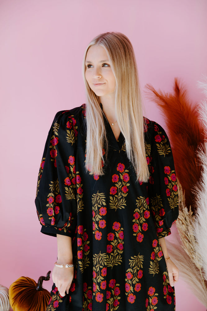 Midnight Rose Dress