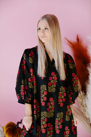 Midnight Rose Dress