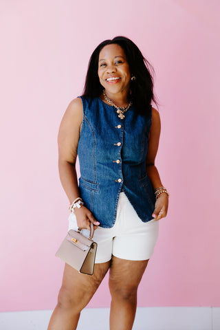 Golden In Denim Top