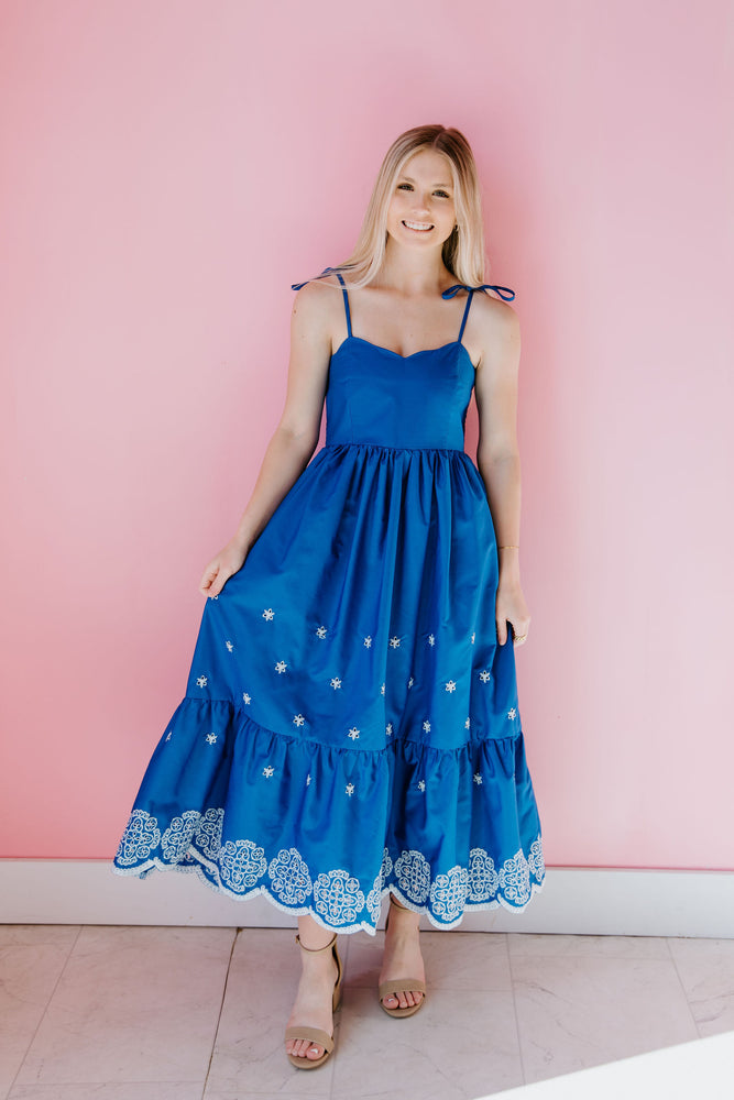 Thinking Of Summer Midi Dress