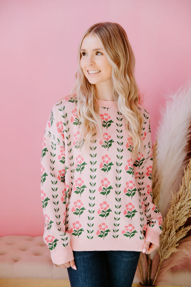 Falling Into Petals Sweater