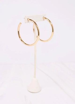 Addison Satin Hoop Earring