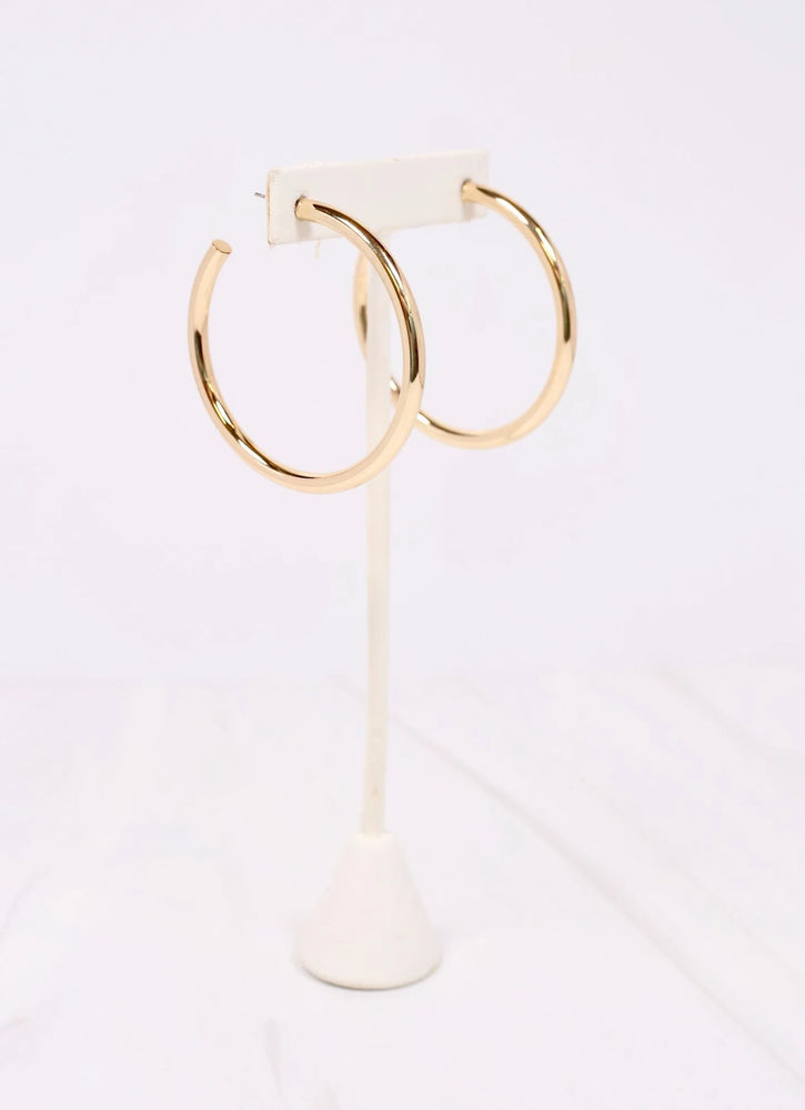 Addison Satin Hoop Earring