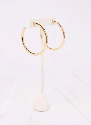 Addison Satin Hoop Earring