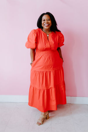 Always Happy Midi Dress