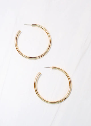 Addison Satin Hoop Earring
