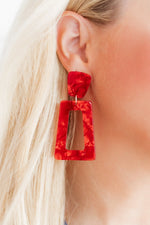 Kennedy Earring - Pearlized Red