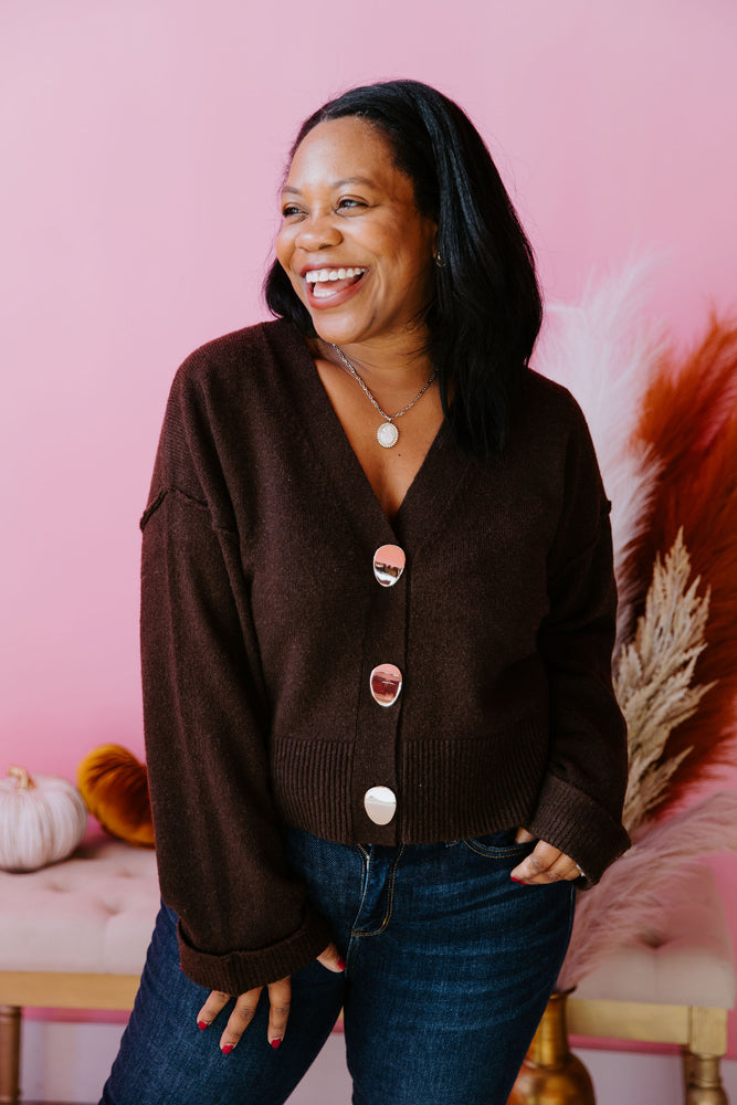 Chic in Caramel Cardigan