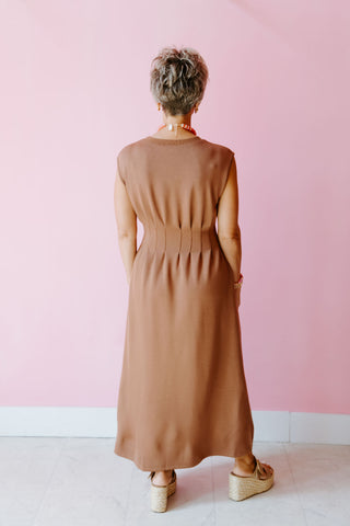 Mocha Chic Midi Dress