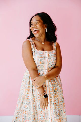 Botanical Chic Midi Dress