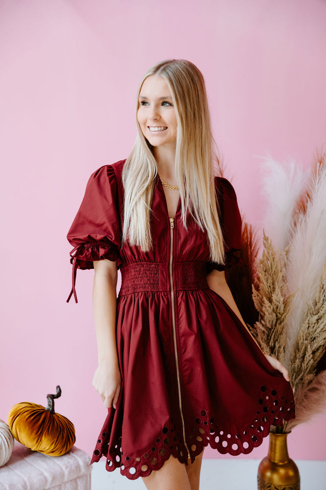 Burgundy Chic Dress