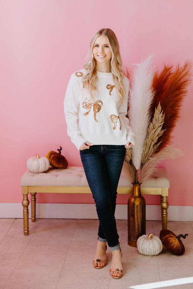 Pretty in Bows Sweater