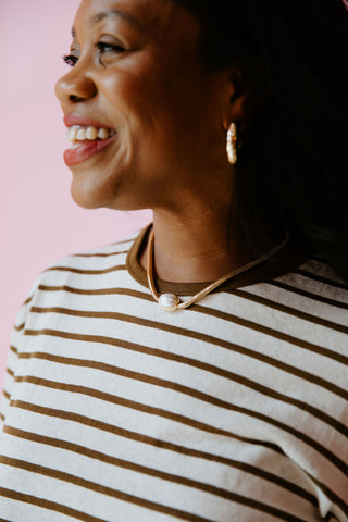 Oval Pearl Necklace