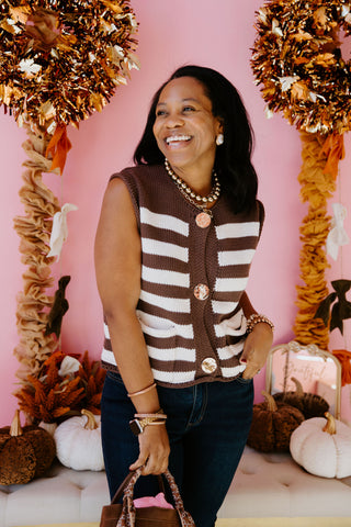 Chic in Stripes Vest