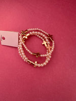 Cross Pearl Bracelet